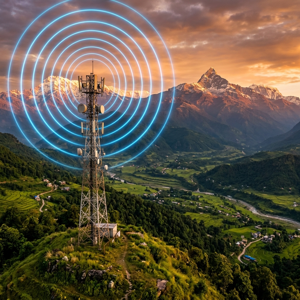 Mountlink Network Tower in Nepal